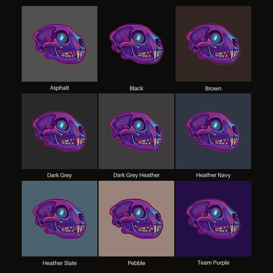 Crystal Eye Mountain Lion Skull Tee