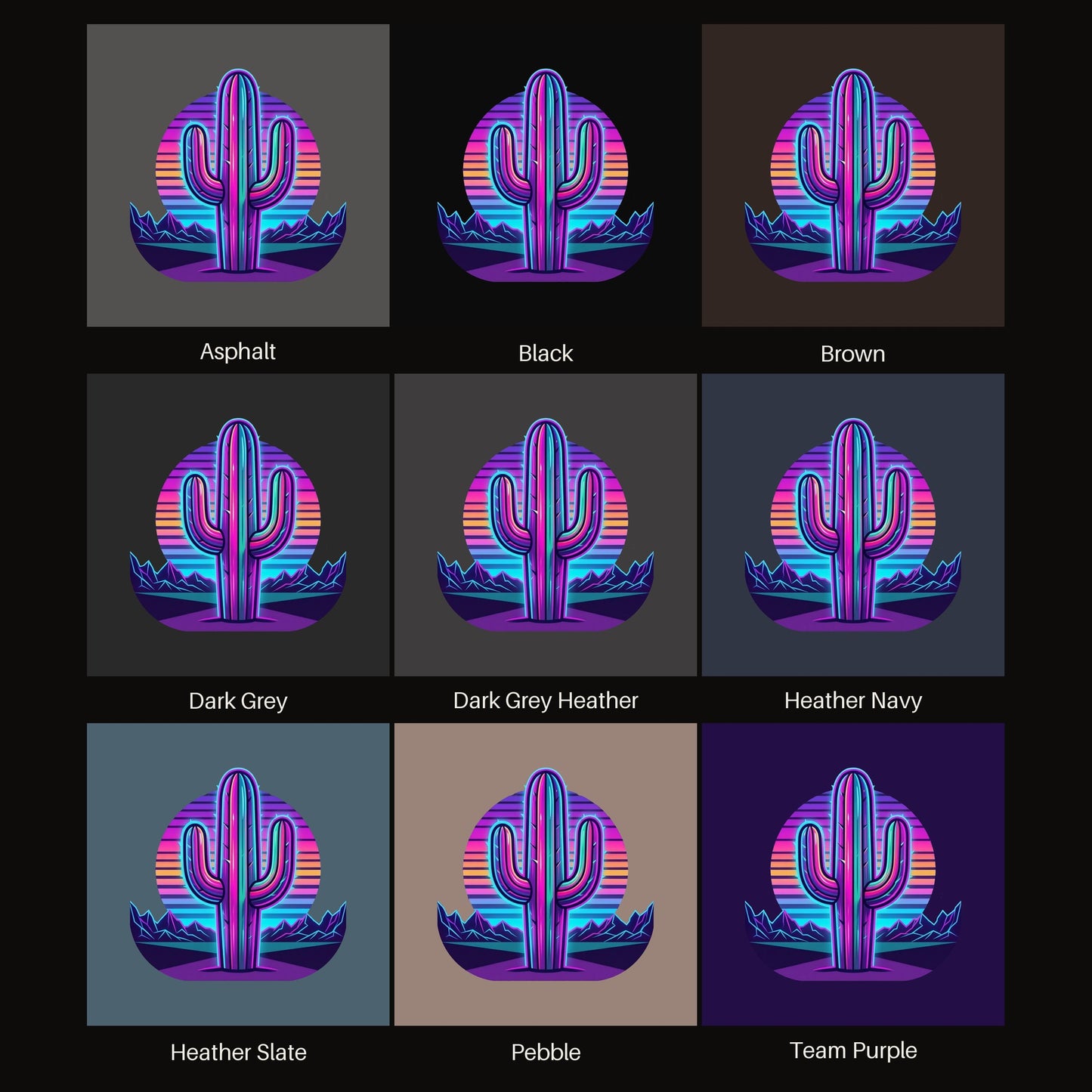 Synthwave Saguaro Tee