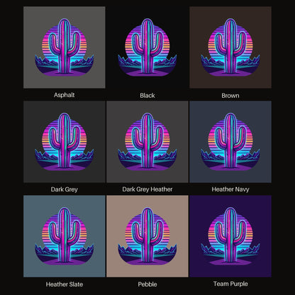 Synthwave Saguaro Tee