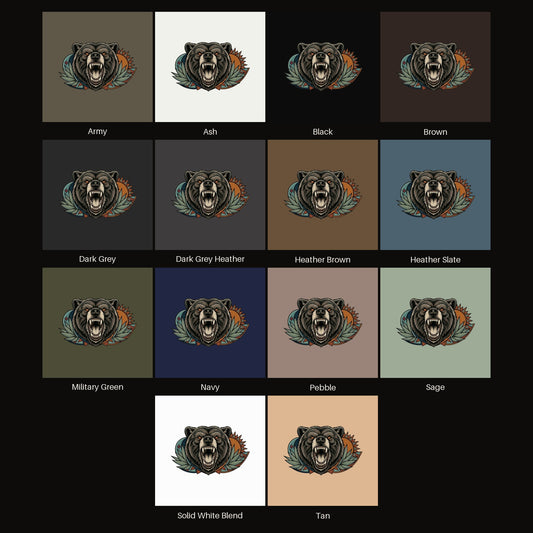 Roaring Bear Sun Moon Tee
