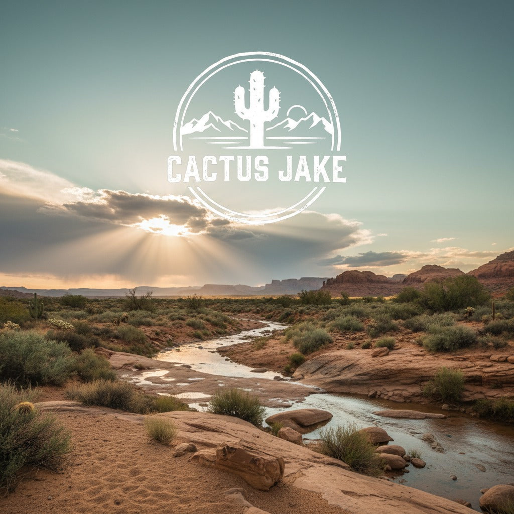 Southwest desert scene, Cactus Jake