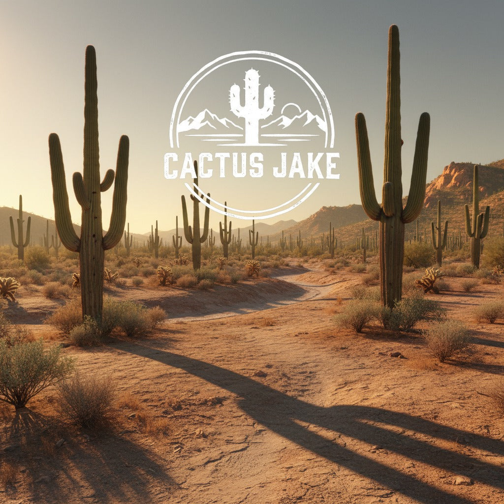 Southwest desert scene, Cactus Jake