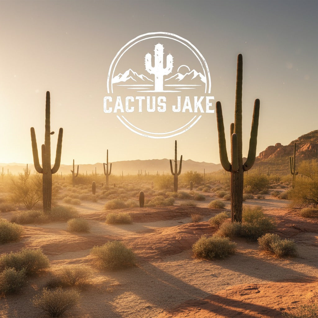 Southwest desert scene, Cactus Jake