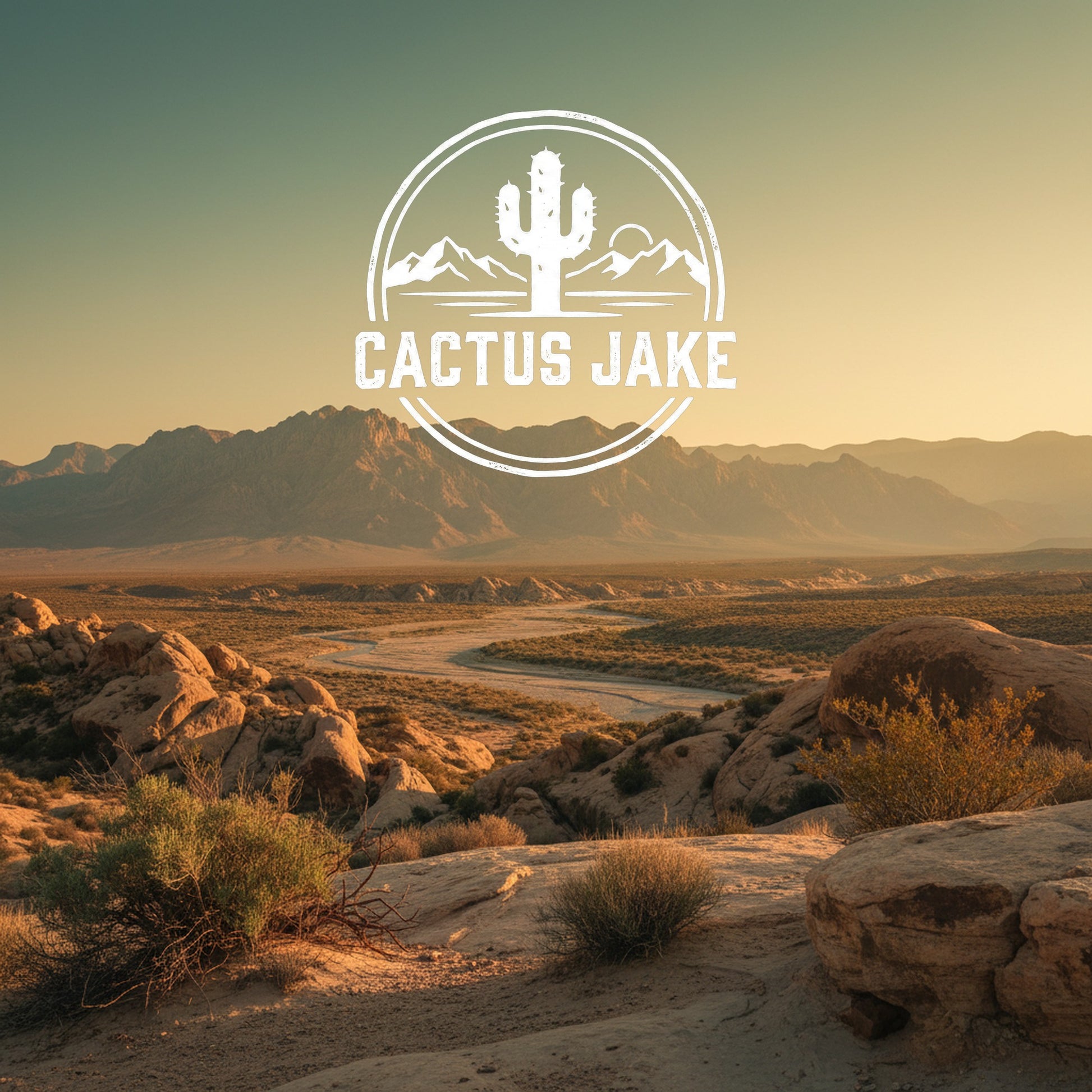Southwest desert scene, Cactus Jake
