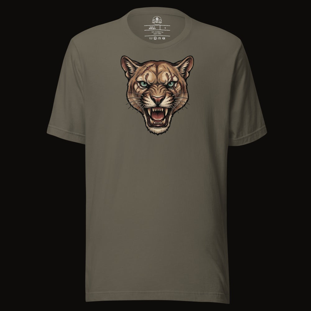 Battle Scarred Mountain Lion Tee