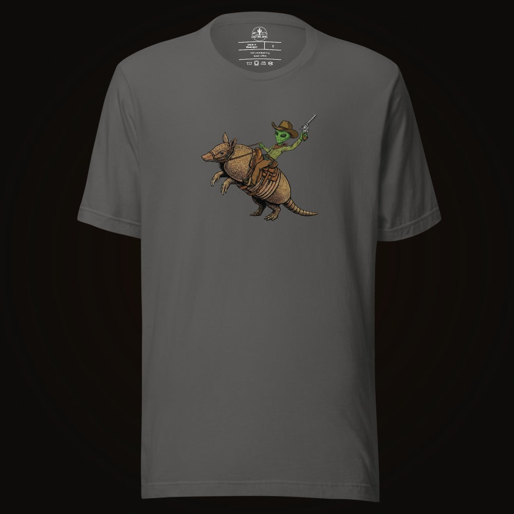Alien Cowboy Armadillo Rider Tee