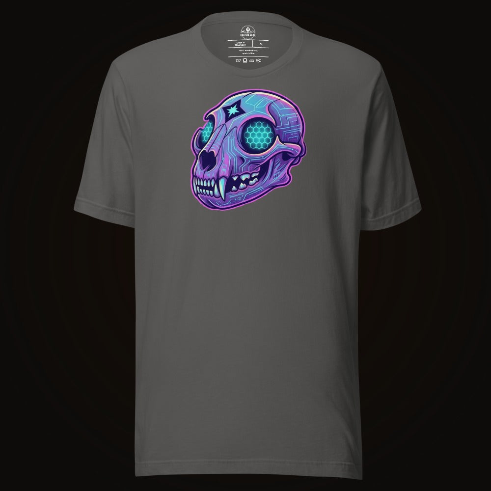 Cyber Mountain Lion Skull Tee