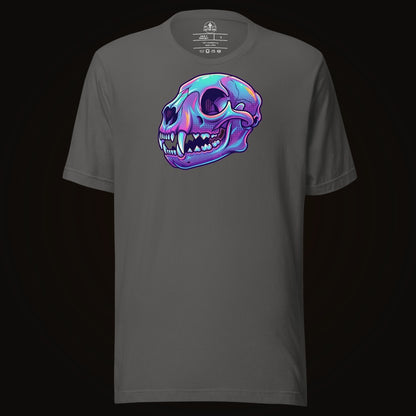 Vaporwave Mountain Lion Skull Tee