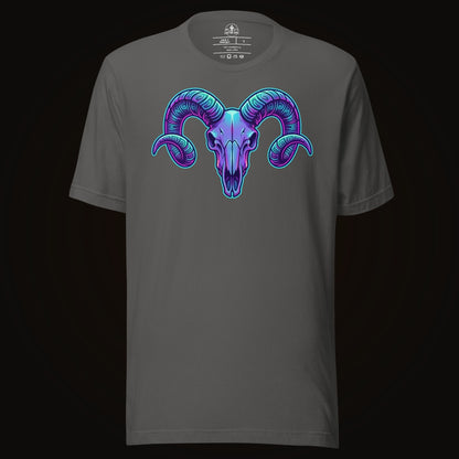 Synthwave Ram Skull Tee