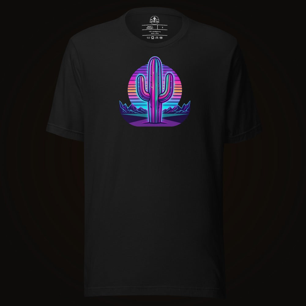 Synthwave Saguaro Tee