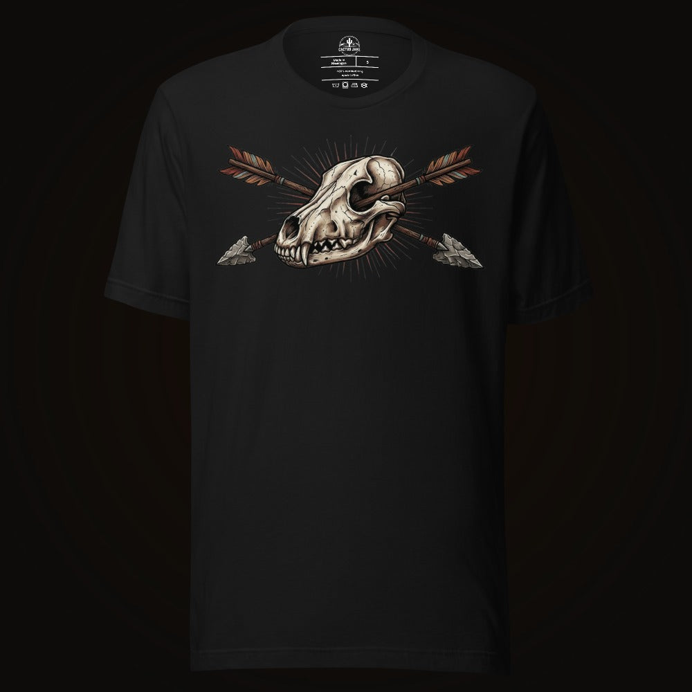 Crossed Arrows Coyote Skull Tee