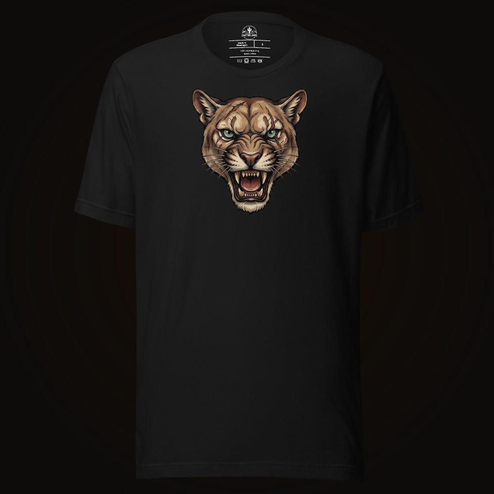Battle Scarred Mountain Lion Tee