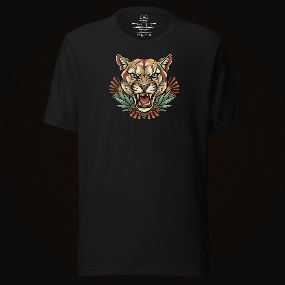 Teal Eye Mountain Lion Tee