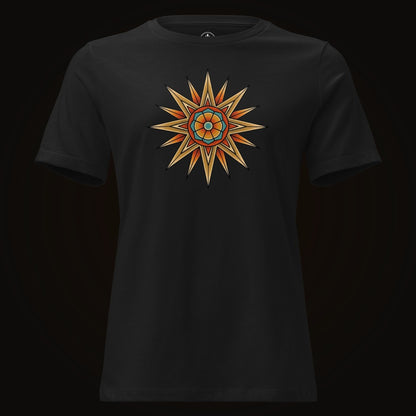 Black tee with the Desert Mandala Star graphic