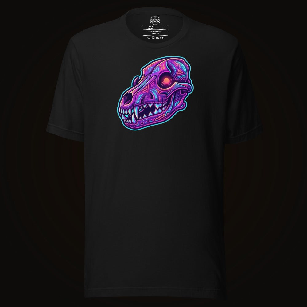 Synthwave Coyote Skull Tee