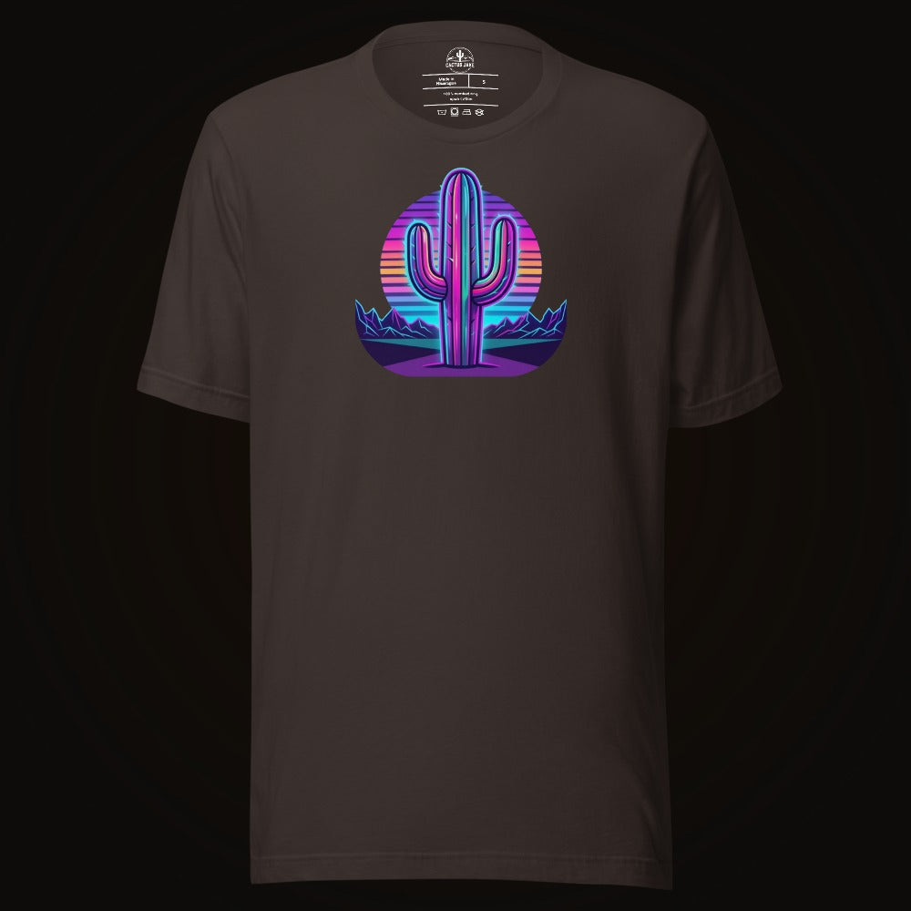 Synthwave Saguaro Tee