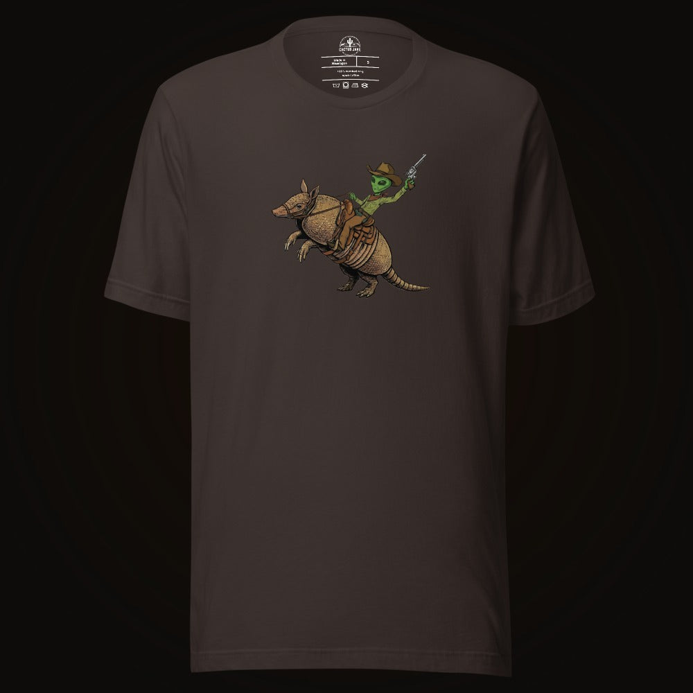 Alien Cowboy Armadillo Rider Tee