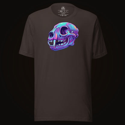 Vaporwave Mountain Lion Skull Tee