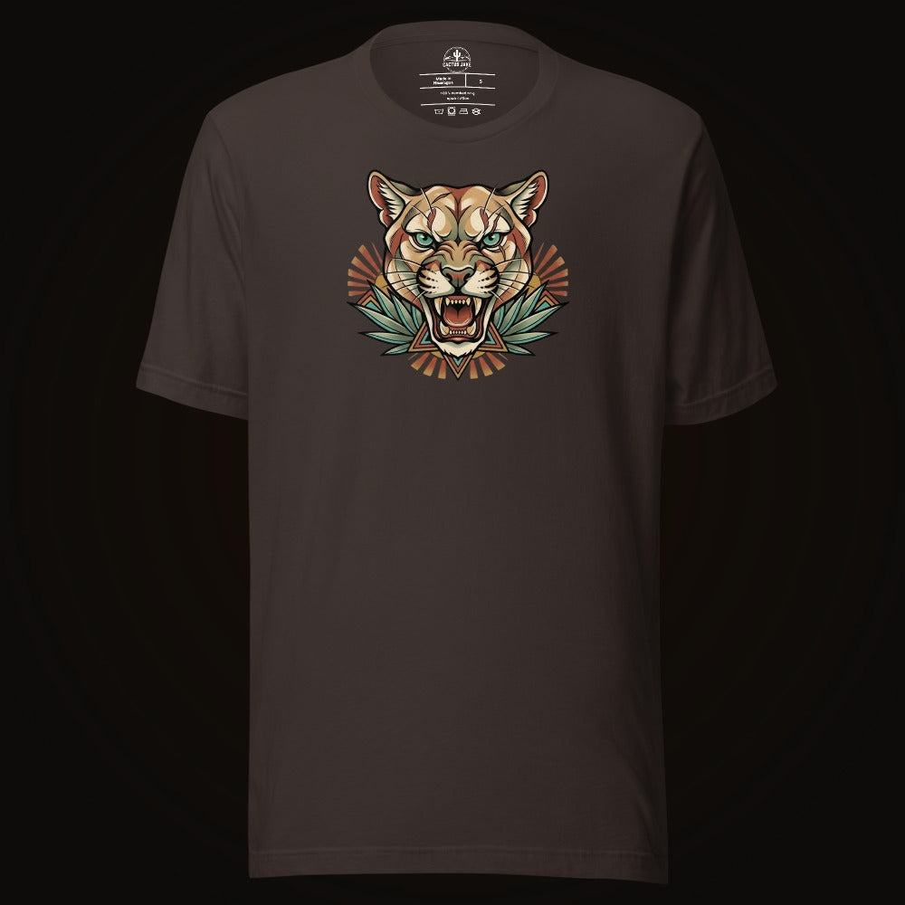 Teal Eye Mountain Lion Tee