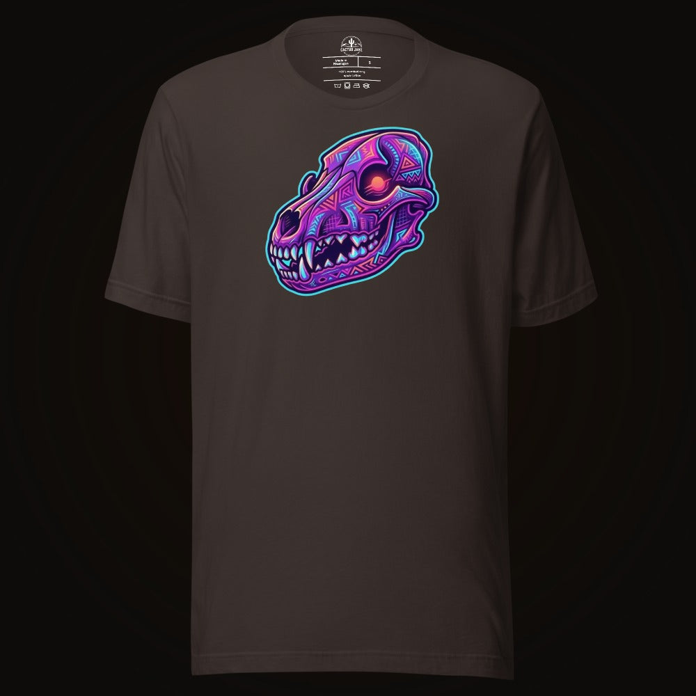 Synthwave Coyote Skull Tee