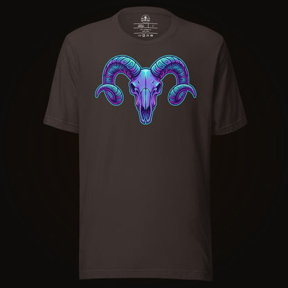 Synthwave Ram Skull Tee