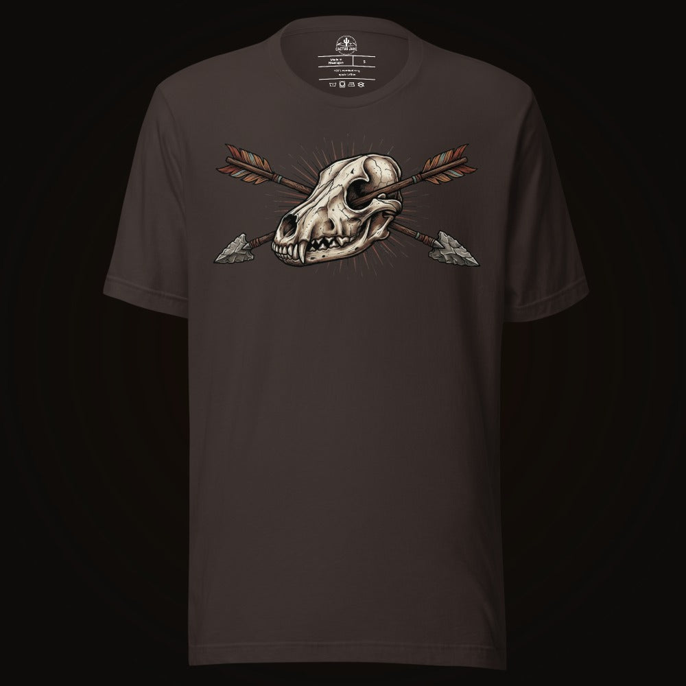 Crossed Arrows Coyote Skull Tee