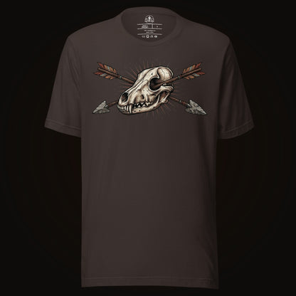 Crossed Arrows Coyote Skull Tee
