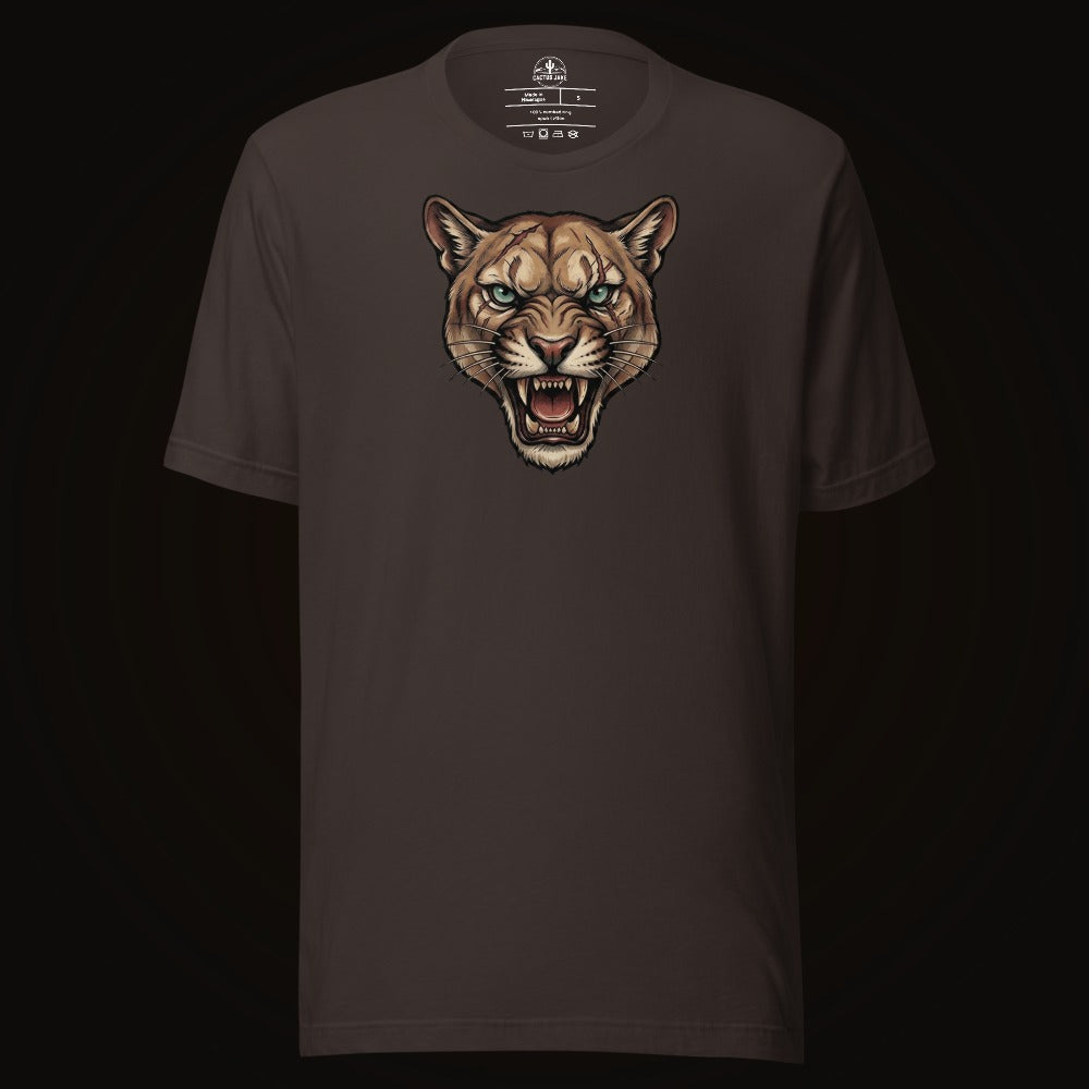 Battle Scarred Mountain Lion Tee