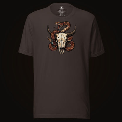 Rattlesnake Bison Skull Tee