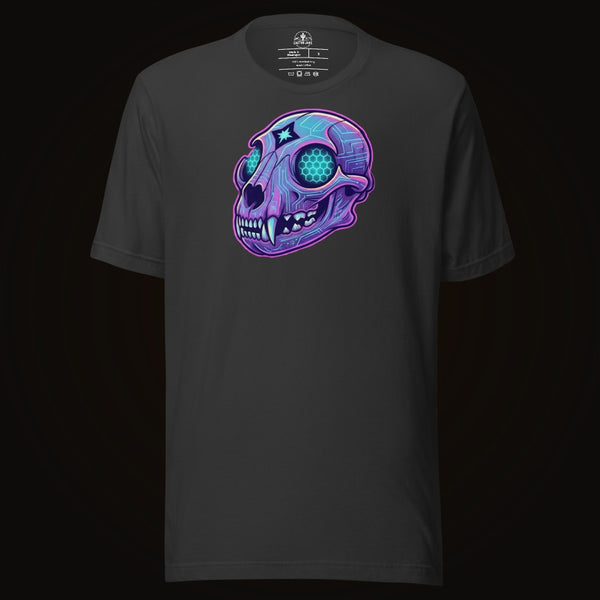 Cyber Mountain Lion Skull Tee