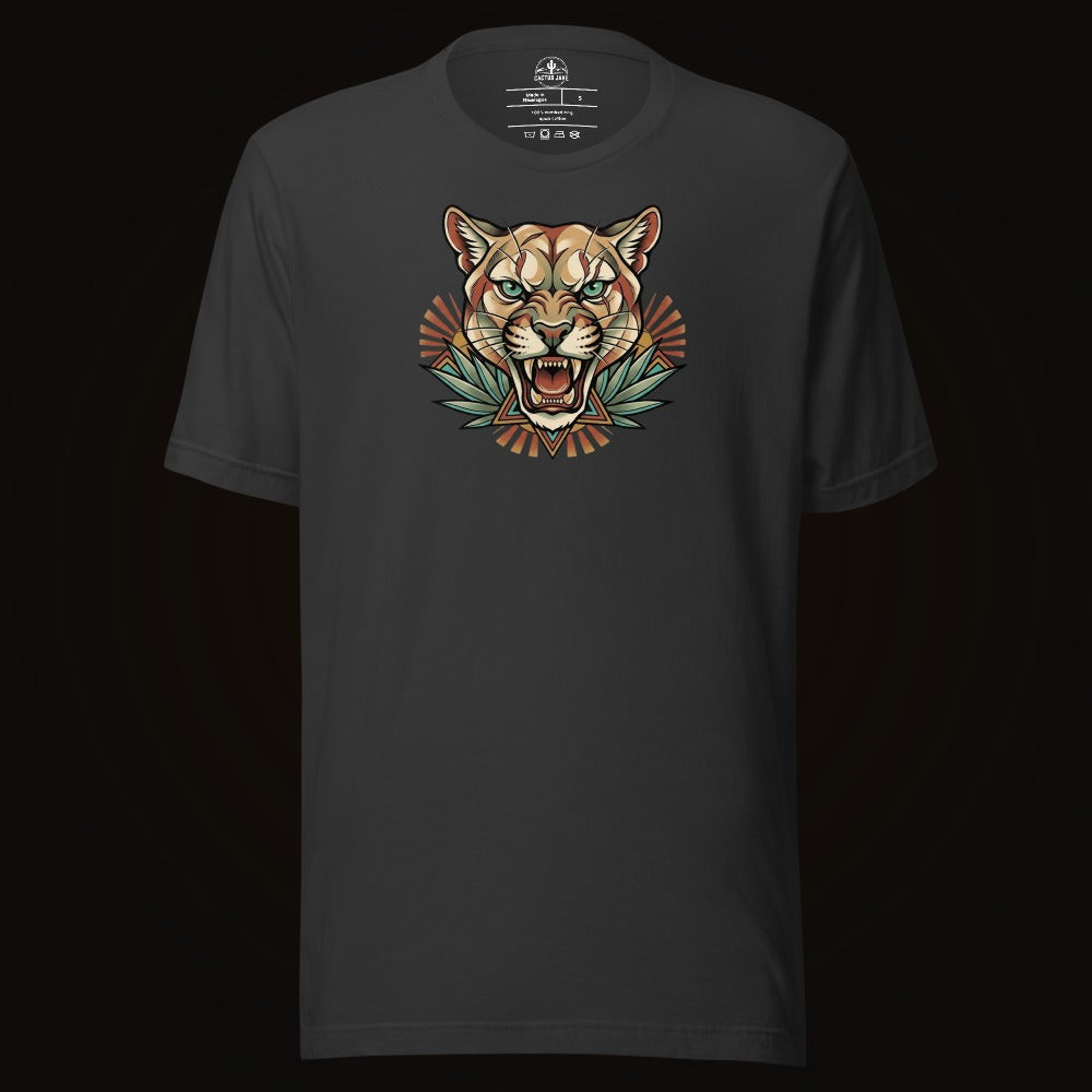 Teal Eye Mountain Lion Tee