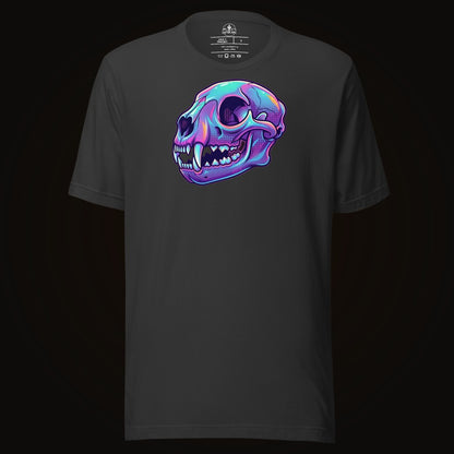 Vaporwave Mountain Lion Skull Tee