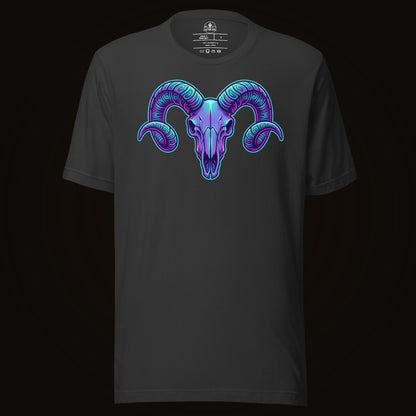 Synthwave Ram Skull Tee