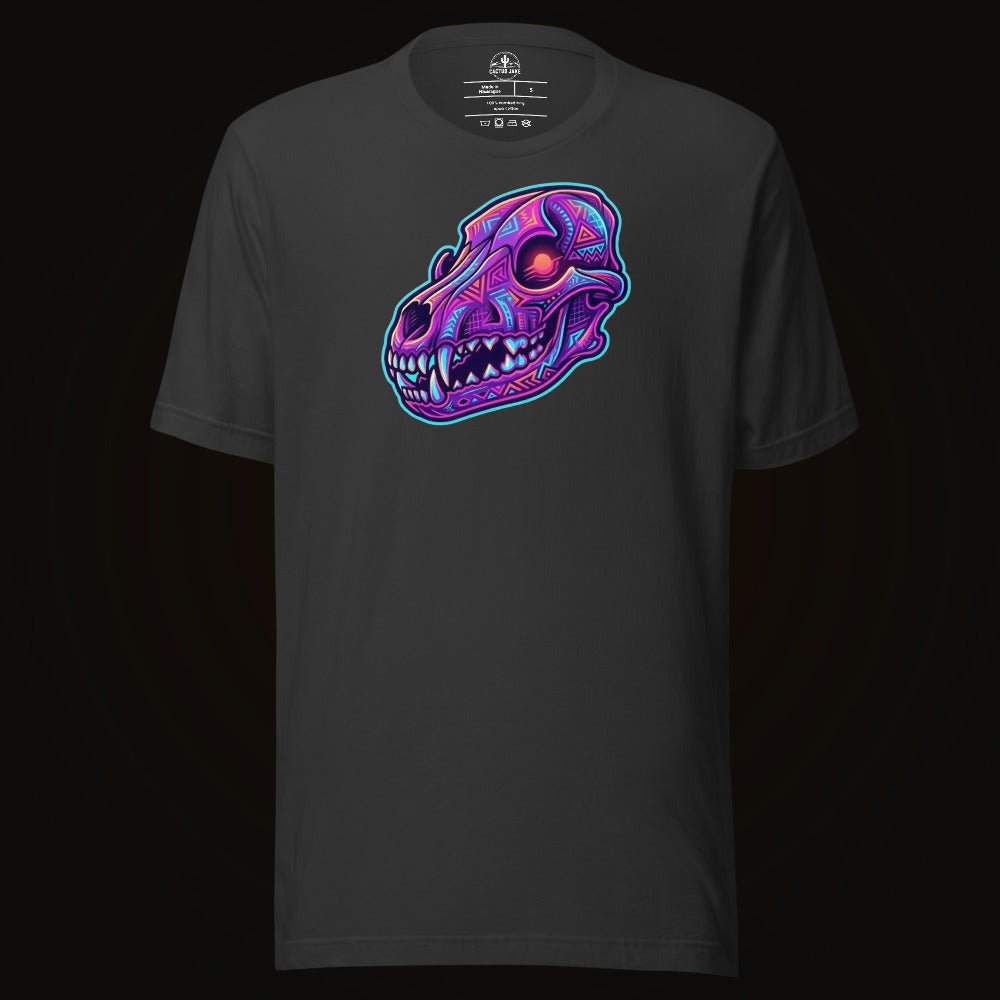 Synthwave Coyote Skull Tee