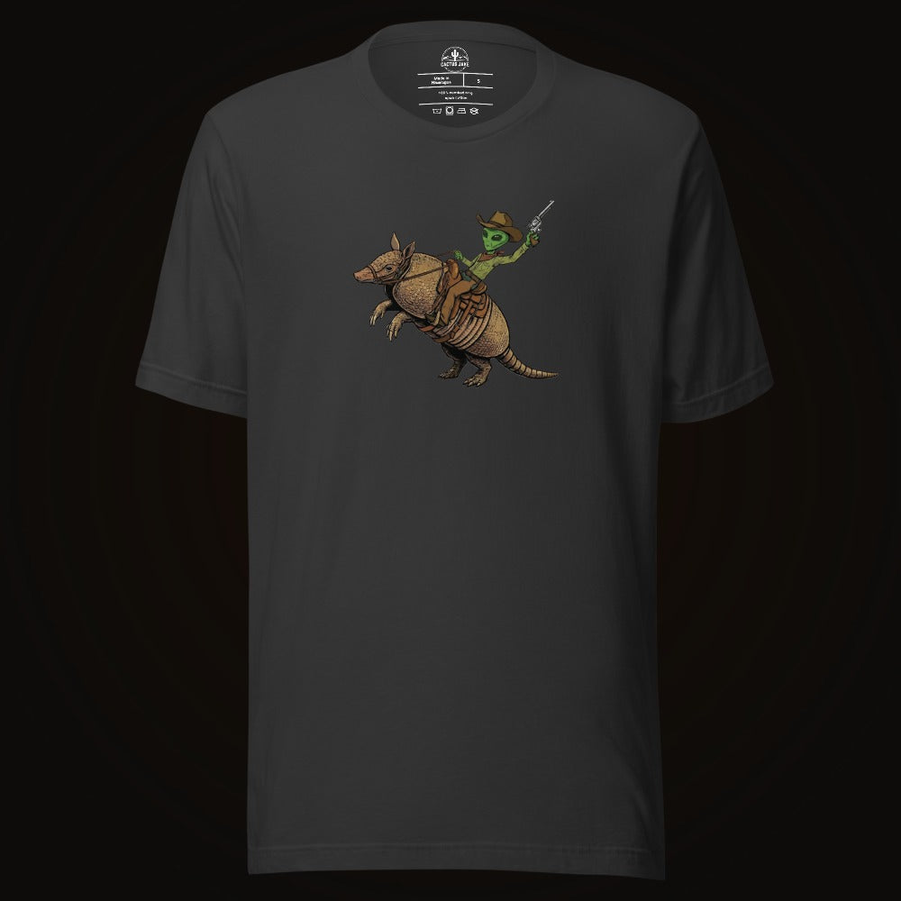 Alien Cowboy Armadillo Rider Tee
