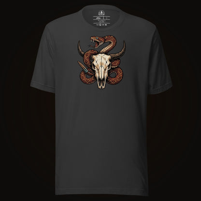 Rattlesnake Bison Skull Tee
