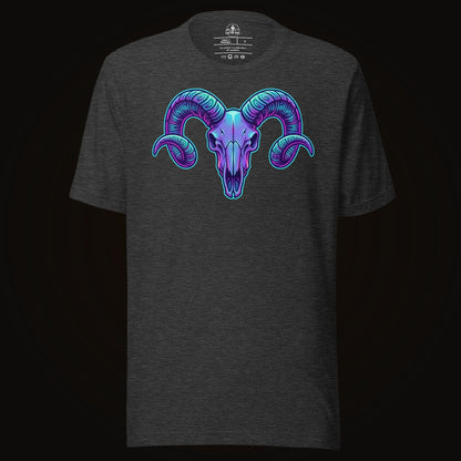 Synthwave Ram Skull Tee