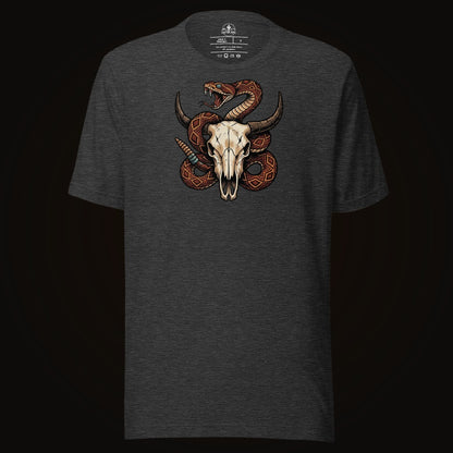 Rattlesnake Bison Skull Tee