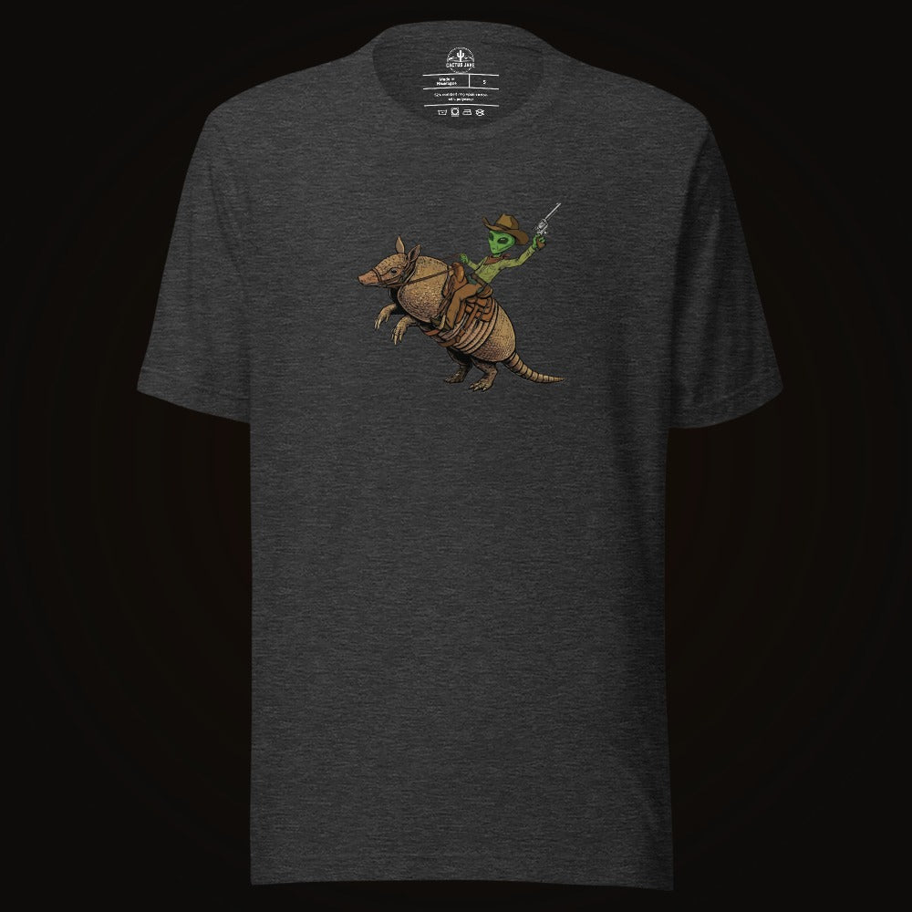 Alien Cowboy Armadillo Rider Tee