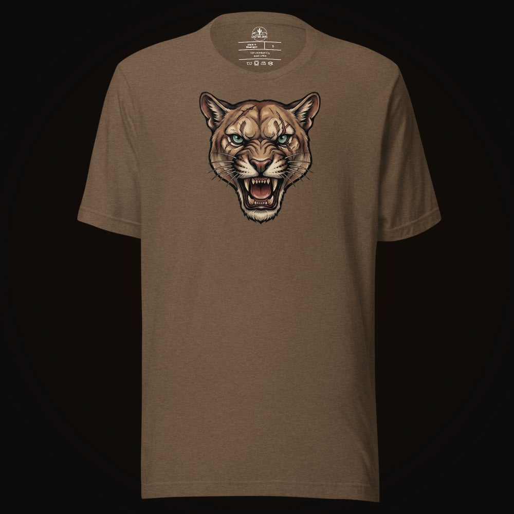 Battle Scarred Mountain Lion Tee