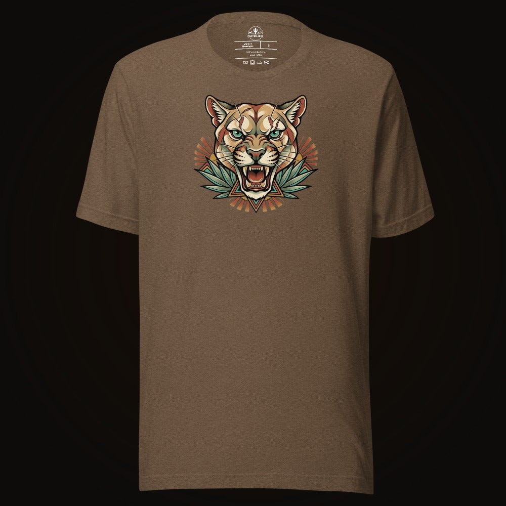 Teal Eye Mountain Lion Tee