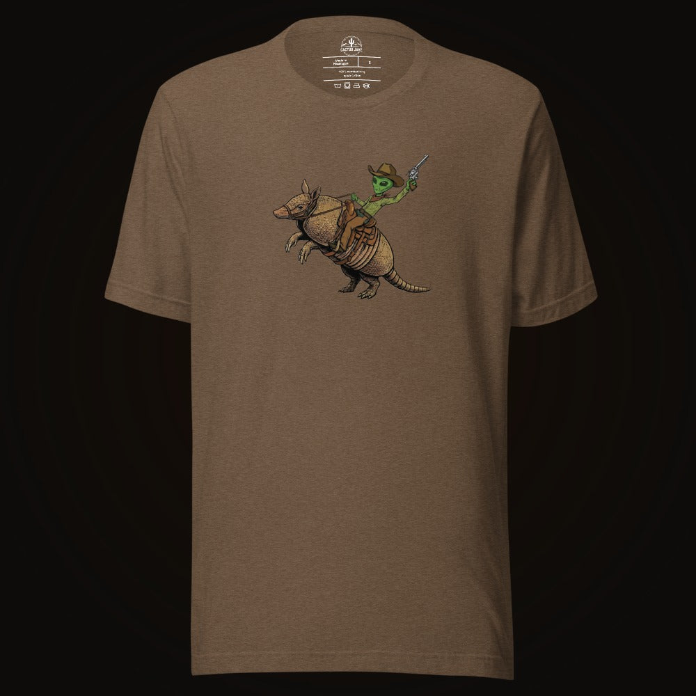 Alien Cowboy Armadillo Rider Tee