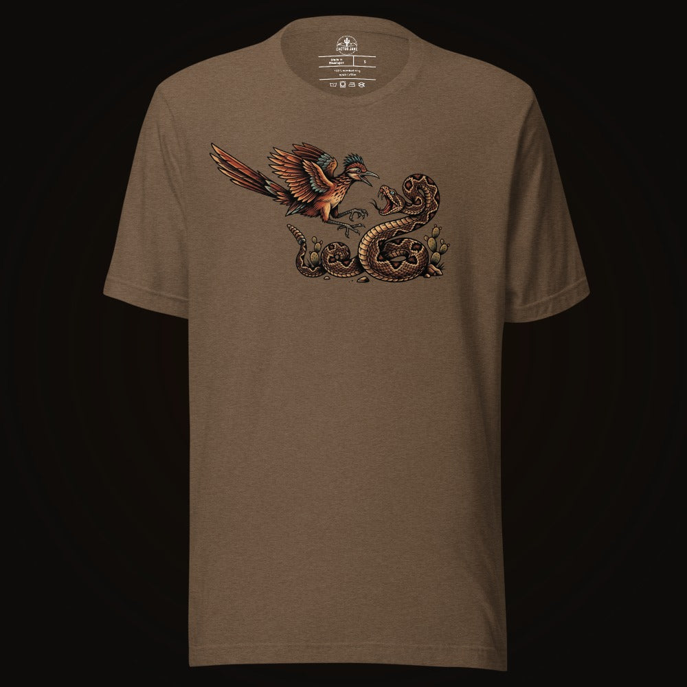 Roadrunner vs Rattlesnake Tee