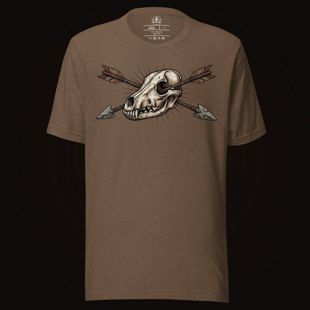 Crossed Arrows Coyote Skull Tee