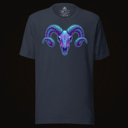 Synthwave Ram Skull Tee