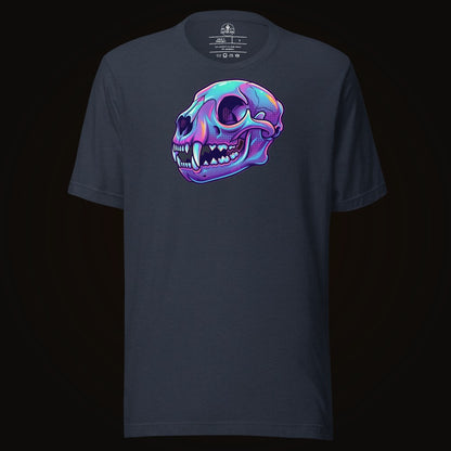 Vaporwave Mountain Lion Skull Tee