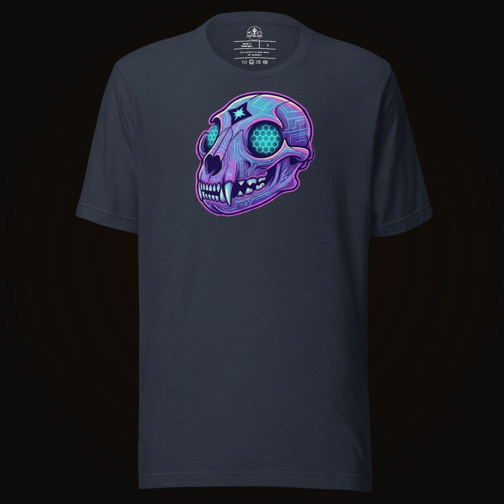 Cyber Mountain Lion Skull Tee
