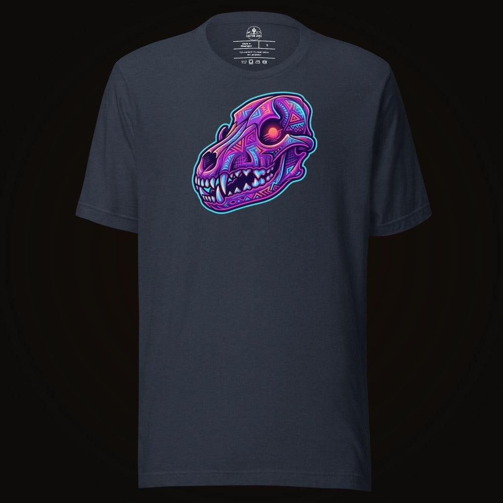 Synthwave Coyote Skull Tee