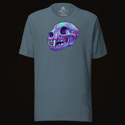 Vaporwave Mountain Lion Skull Tee