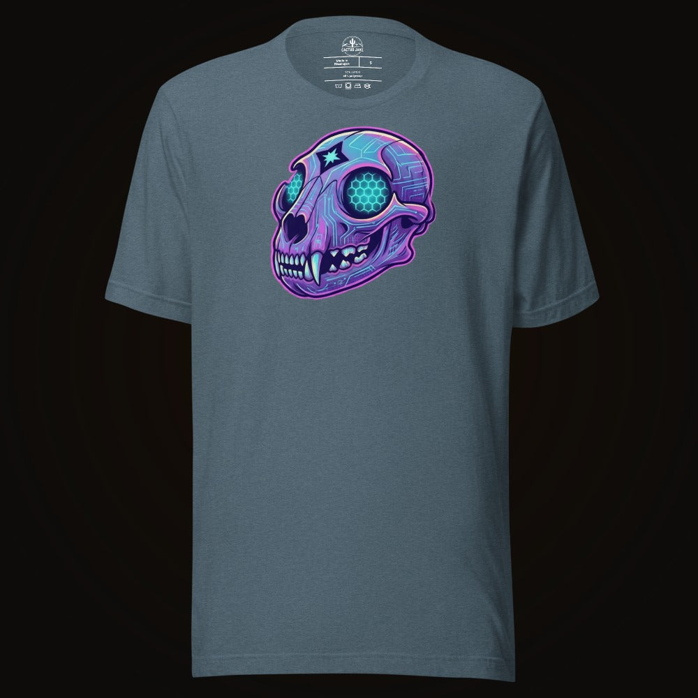 Cyber Mountain Lion Skull Tee